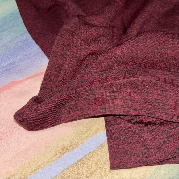 LULULEMON Swiftly Tech Long Sleeve Crew Star Ruby/Black Red Women’s Size 8 - Picture 9 of 9